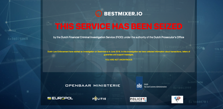 Europol Seizes Bestmixer.io Over Money Laundering Allegations